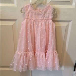 Catherine Malandrino Pink Heart Patterned Kids Dress